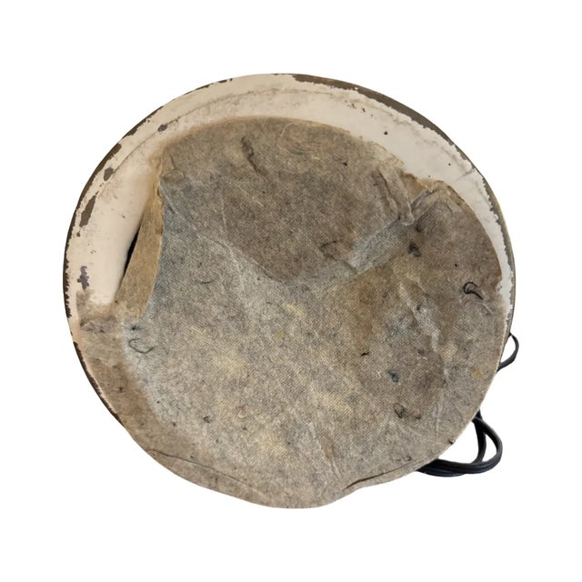 Ceramic 1950s Mid-Century Modern California Pottery Sputnik Lamp Aqua & Gold Splatter Glaze For Sale - Image 7 of 14