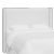 Red from Scalamandre crafted by Cloth & Company Hudson Full Headboard, White Solid Linen For Sale
