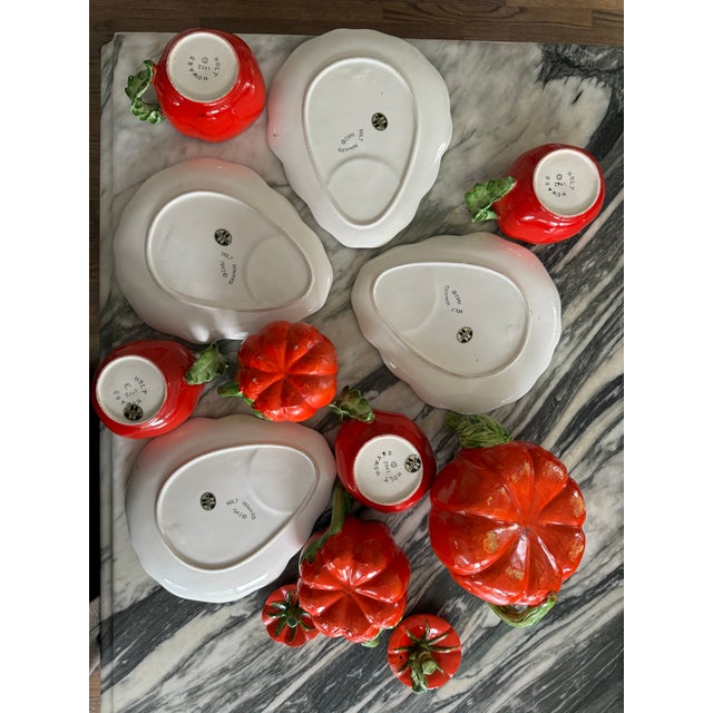 1962 Holt Howard Tomato Motif Tea & Snack Serving Set - 11 Pieces For Sale - Image 10 of 12