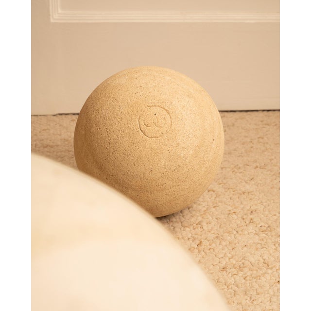 1980s Trio Stone Spheres, 1980s, Set of 3 For Sale - Image 5 of 10