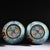 Pair of Cloisonne Enamel Vases – 11.8" Dragon & Phoenix Baluster Form With Qianlong Mark For Sale - Image 4 of 9