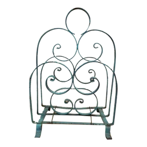 1940s Metal Magazine Rack