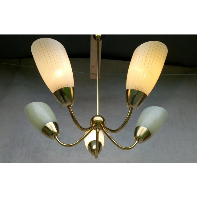 Mid-Century Modern Aluminum Chandelier, 1960s For Sale - Image 4 of 18