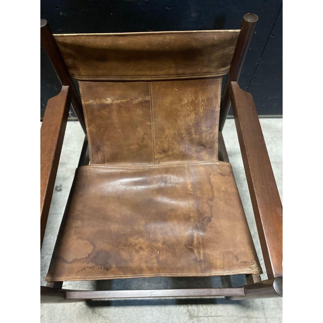 Wood 1960s A Pair of Roxinho Armchairs Designed by Michel Arnoult For Sale - Image 7 of 9