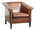 Art Deco Club Chair in Sheepskin Leather For Sale