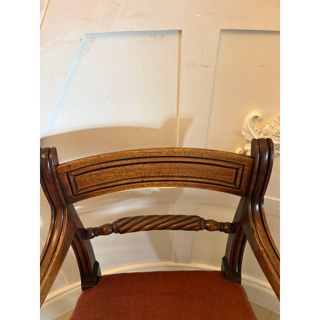 Early 19th Century Antique Regency Mahogany Desk Armchair, 1820 For Sale - Image 5 of 11