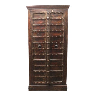 Custom Antique Indian Cabinet For Sale