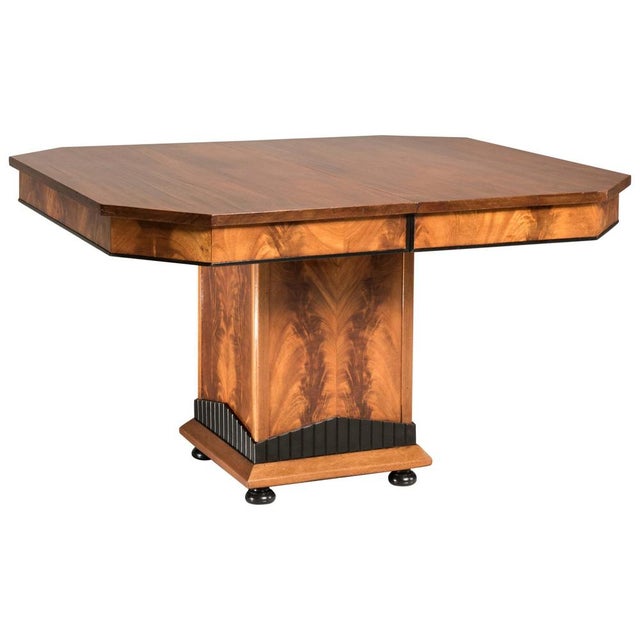 Art Deco Wood Squared Extendable Table, 1930s For Sale - Image 17 of 17