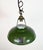Industrial Green Enamel Factory Pendant Lamp from Coolicon, 1950s For Sale - Image 6 of 16