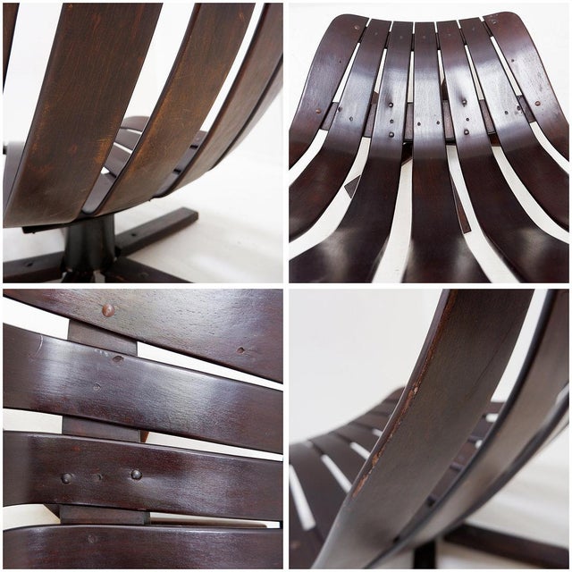 Vintage Swivel Lounge Chair by Hans Brattrud for Hove Möbler, 1970 For Sale - Image 11 of 16