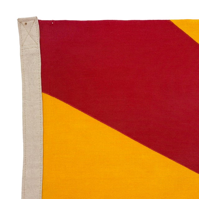 Mid 20th Century Large Vintage Cotton State Flag of Arizona For Sale - Image 5 of 6