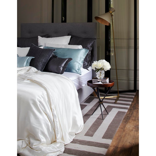 Gingerlily Silk Pillowcase Boudoir 12"x16" Ivory Chairish