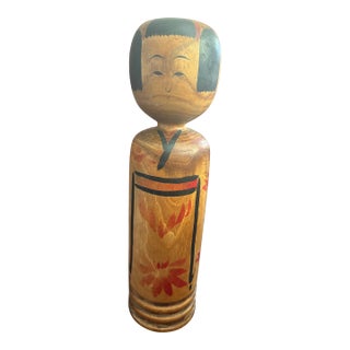 Kokeshi Doll 14 1/4"h Signed Inokuchi Hozan For Sale