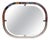 Mid-Century Modern Wall Mirror attributed to Belgo Chrome, Belgium, 1970 For Sale