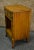 Vintage Satinwood Nightstand French Style Brass Ormolu Inlaid Bedside Table For Sale - Image 10 of 12