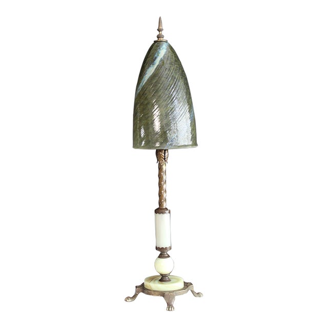 Early 20th Century Tiffany Style Table Lamp For Sale