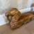 Mid-Century Modern Vintage Hand Carved Wooden Double Headed Ram Sculpture For Sale - Image 3 of 10