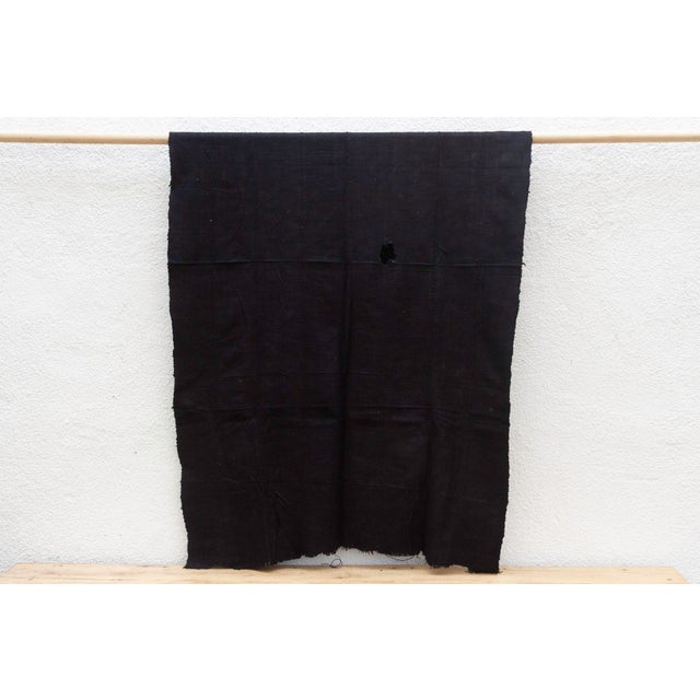 African Dogon Whisper Indigo Mud Cloth For Sale - Image 3 of 7