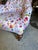 Late 19th Century Antique French Napoleon III Tufted Club Chair in Vibrant Pansy Floral Upholstery For Sale - Image 5 of 6
