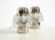 Mid-Century Modern Large Metal and Glass Table Lamps from Veb Narva Leuchtenbau, 1960s, Set of 2 For Sale - Image 3 of 18