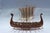 Hand-Carved Viking Longship Model - Nautical Statement Decor for Coastal & Modern Interiors For Sale - Image 15 of 15