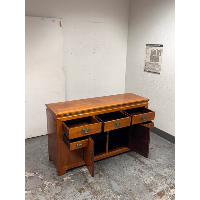Late 20th Century Vintage Asian Rosewood Sideboard For Sale - Image 5 of 12