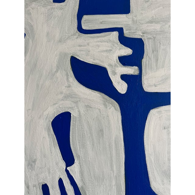 Bodasca, Cubist Painting Happy Men Off-White Version, 2026, Canvas For Sale - Image 9 of 10