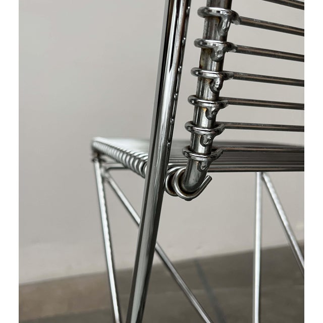 Postmodern German Kreuzschwinger Kitchen Barstool by Till Behrens for Meyer Stahlmöbel, 1980s For Sale - Image 14 of 18