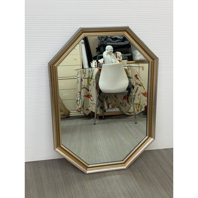 Design Plus Gallery presents a Vintage Octagonal Wall Mirror from La Barge Mirrors Inc. The eight-sided mirror is framed...