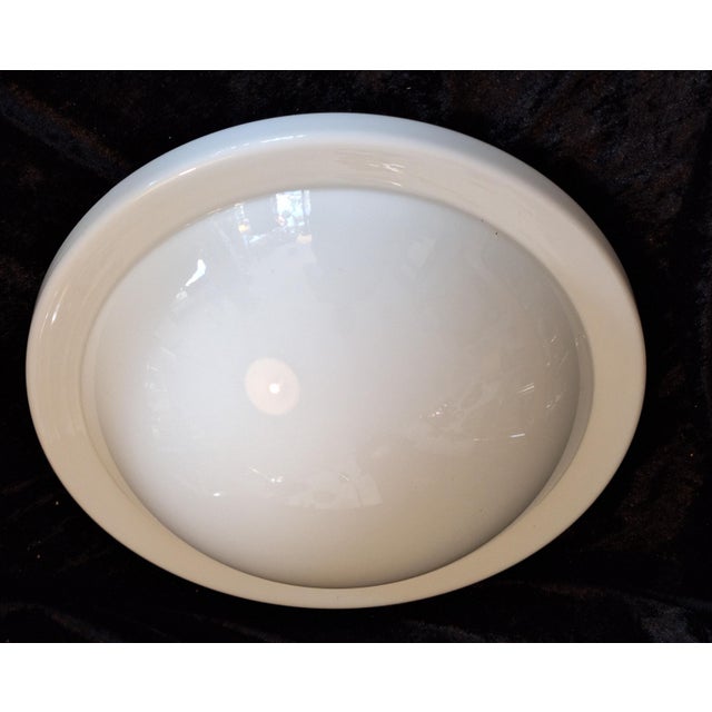 2000 - 2009 Vintage German Ceiling Lamp with Opaque White Glass Shade by Putzler, 2000s For Sale - Image 5 of 8
