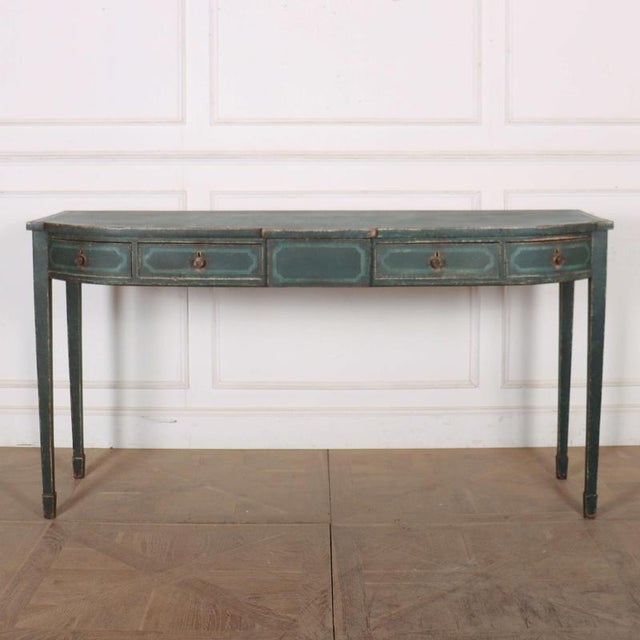English Bowfronted Console Table For Sale - Image 12 of 12