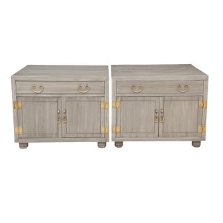 Henredon Ming Style Side Cabinets - a Pair For Sale
