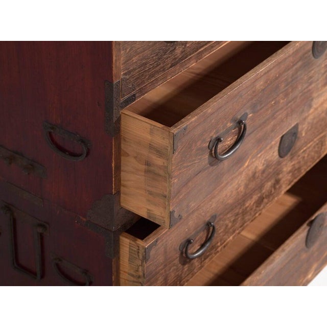 Antique Japanese Tansu Chest of Drawers For Sale - Image 11 of 14