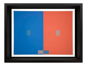 Modern Josef Albers Original Silkscreen 1963 [VII-2a] Limited Ed.w/Custom Frame