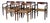 In Style of h.w. Klein for Bramin Teak and Rosewood Woven Cord Dining Armchairs Set of 6 Danish Mid-Century Modern 1960s For Sale
