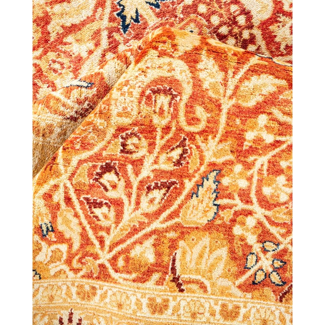 Textile Mogul, One-of-a-Kind Hand-Knotted Area Rug - Red, 8' 2" x 10' 7" For Sale - Image 7 of 8