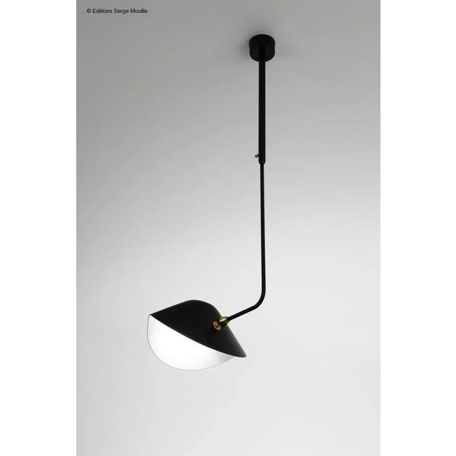 Metal Ceiling Lamp Snail 85 by Serge Mouille For Sale - Image 7 of 8