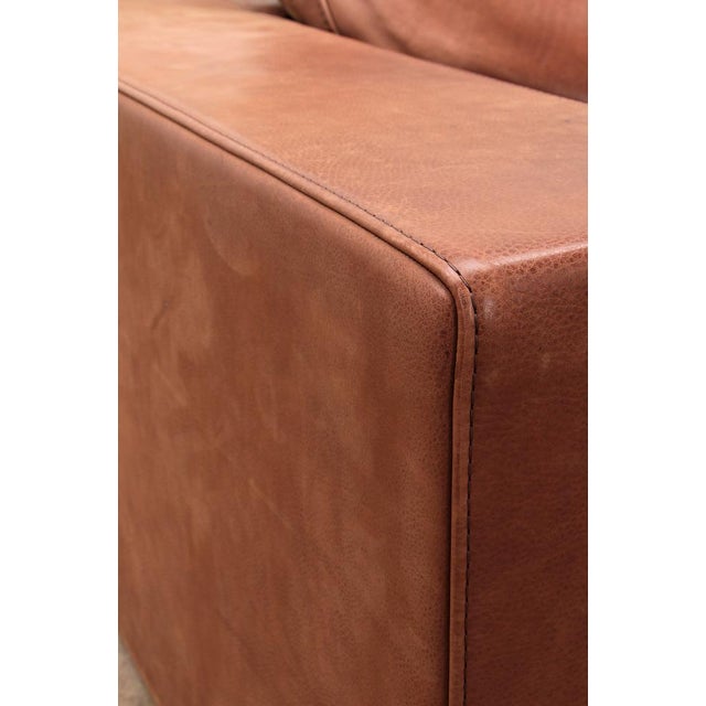 Vintage Budapest Sofa in Cognac Color by Paola Navone for Baxter, 1990s For Sale - Image 12 of 17