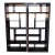 Ethan Allen Curson Indonesian Mahogany Geometric Display Bookcase For Sale