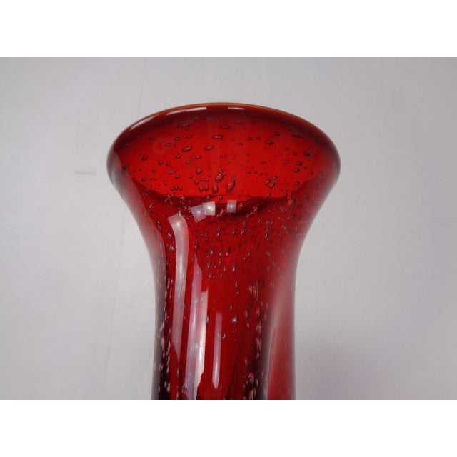 Red Murano Glass Vase, Italy, 1960s For Sale - Image 9 of 18