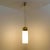 White Large Brass Cylinder Pendant Light from Limburg, 1970s For Sale - Image 8 of 15