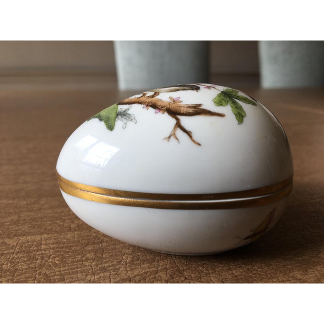 Late 20th Century Herend Porcelain Egg For Sale - Image 5 of 10