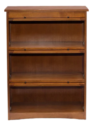 Mission Craftsman Style Oak Barrister Bookcase - 3 Stack - Micheal Cherry