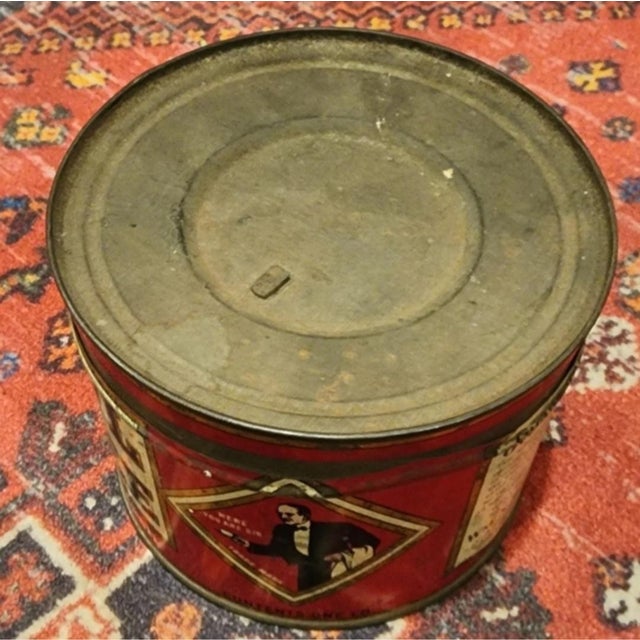 Metal Vintage Collectable "Boscul Coffee" Tin, 1lb Container For Sale - Image 7 of 8