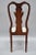 Brown Vintage Queen Anne Style Crotch Mahogany Dining Side Chairs - a Pair For Sale - Image 8 of 13