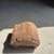 Brutalist Small Stool in Wabi-Sabi Monoxylous Blond Teak, 1980s For Sale - Image 3 of 11