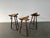 Vintage Brutalist Marbella Stools attributed to Sergio Rodrigues, 1970s, Set of 3, in Worn conditions. Designed 1970 to...