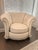 Transitional Custom Upholstered Lounge Chair & Ottoman For Sale - Image 3 of 12