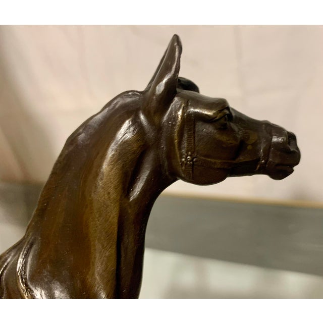 French Mid-20th Century French Animalier Bronze Arabian Mare After Pierre-Jules Mêne (1810–1879) For Sale - Image 3 of 5