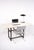 Metal and Travertine Table, 1980s For Sale - Image 6 of 7